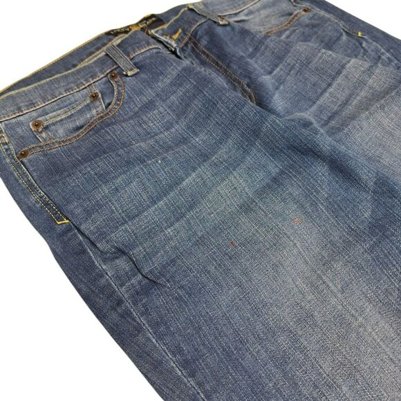 Lucky Brand Denim‎ Jeans Blue Embroidered Pockets Womens 18 Wide x 34 Long - Picture 4 of 10